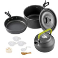 All-in-One 9 Piece Cookware Set | Portable, Aluminium, Lightweight