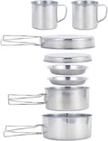 8-Piece Outdoor Cookware Set | Stainless Steel Camping Kitchen