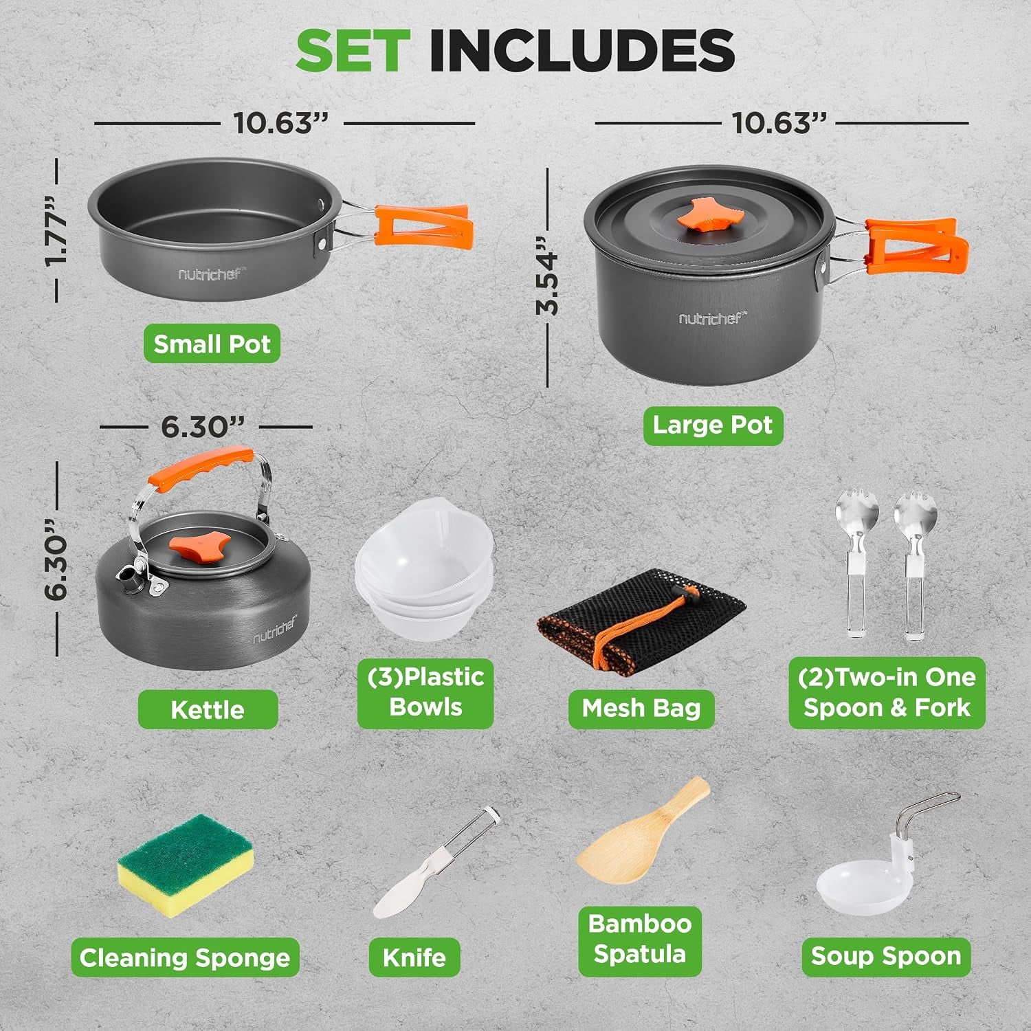 10-in-1 Outdoor Cookware Set | Lightweight & Foldable