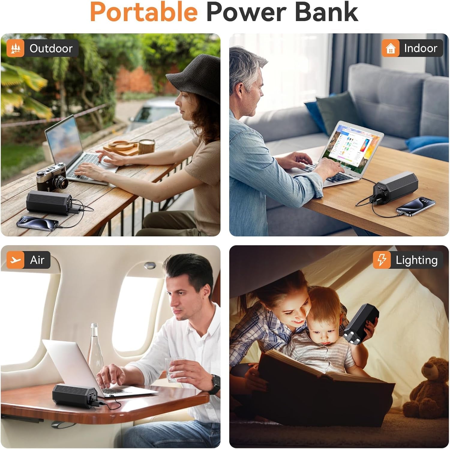 27,000mAh Portable Power Bank | 100W AC Outlet & 65W Fast Charging