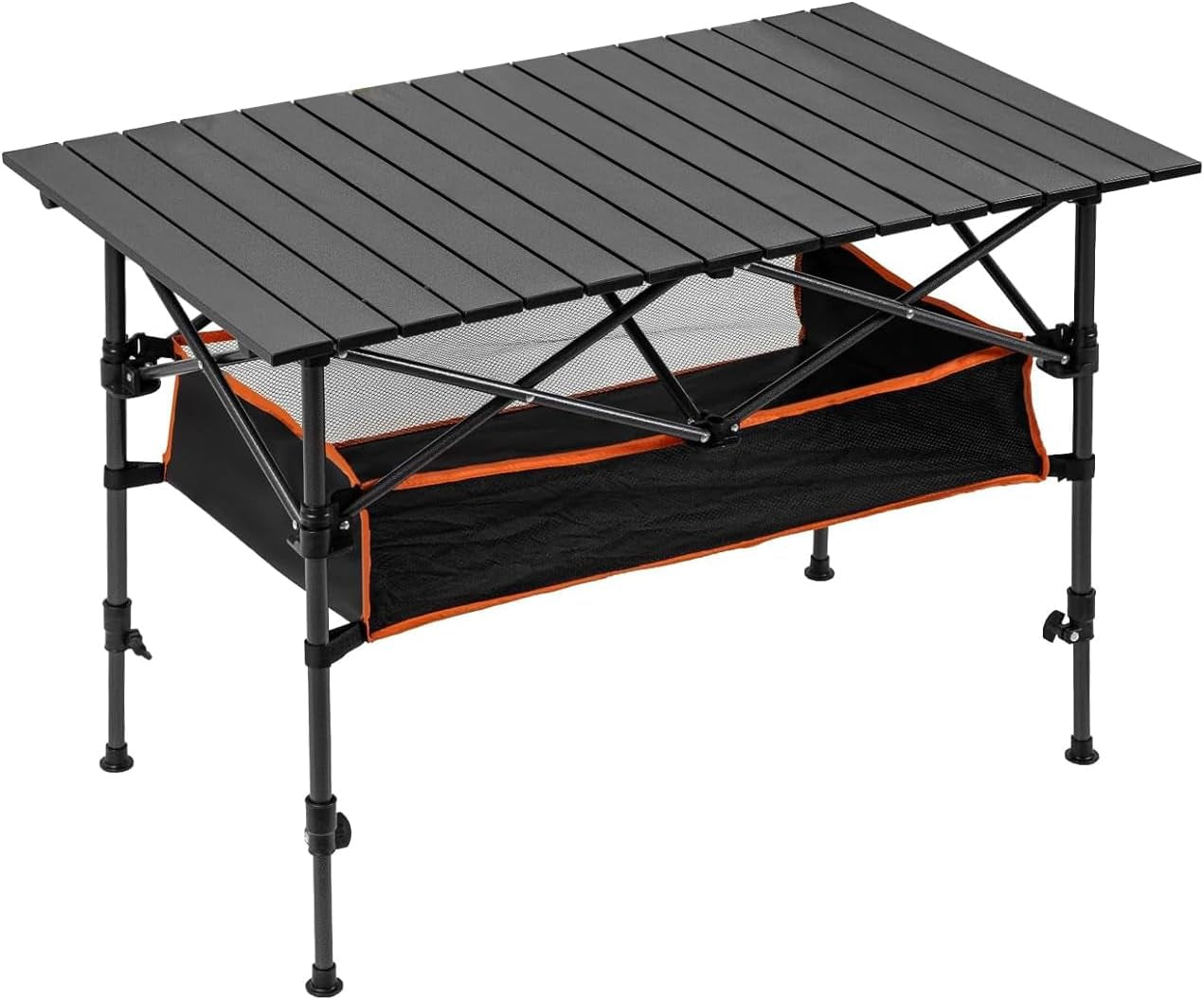 6 Person Camping Table | Foldable & With Storage Basket