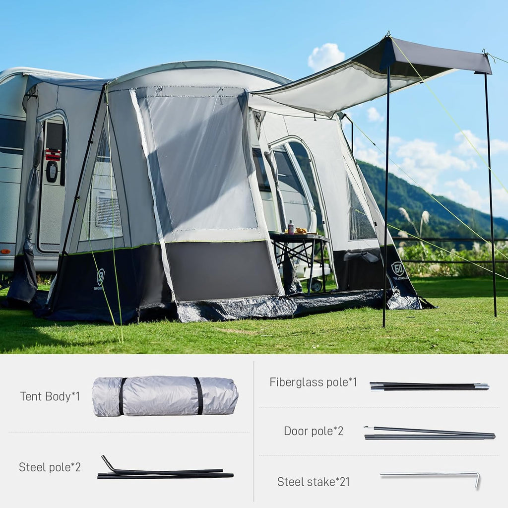 6-Person Instant Cabin Tent | Blackout & Rainproof