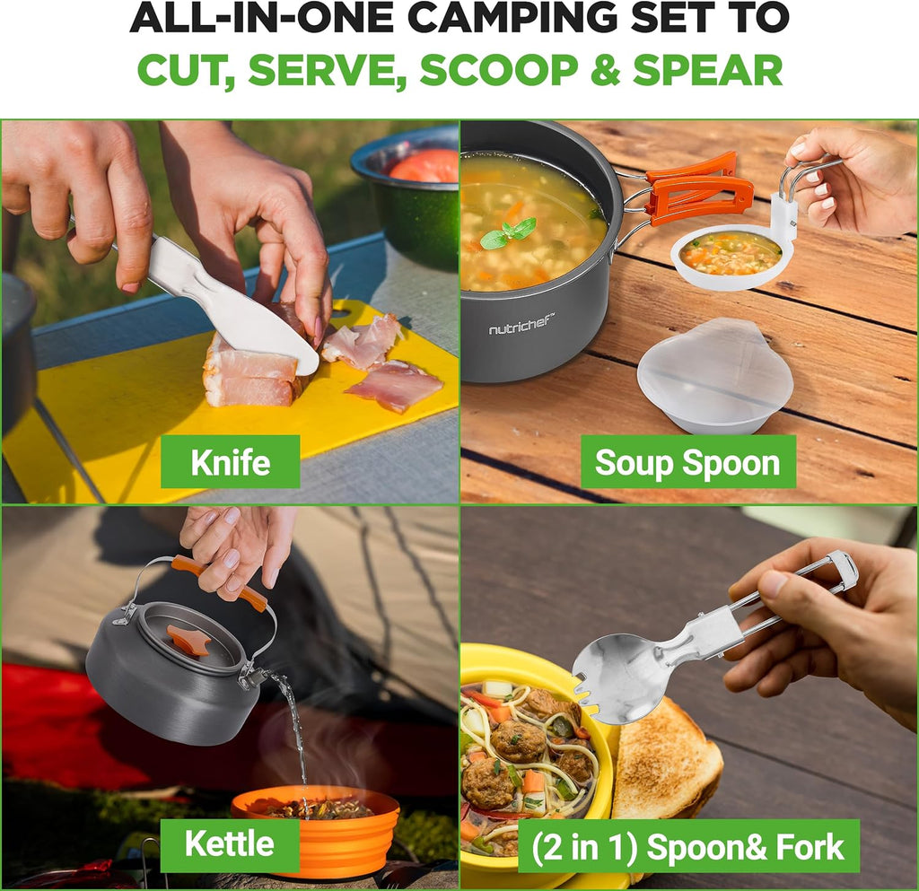 10-in-1 Outdoor Cookware Set | Lightweight & Foldable