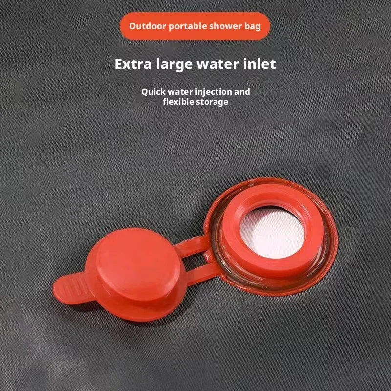 20L Solar Camping Shower Bag | Sun-Heated Water with Hose & Nozzle