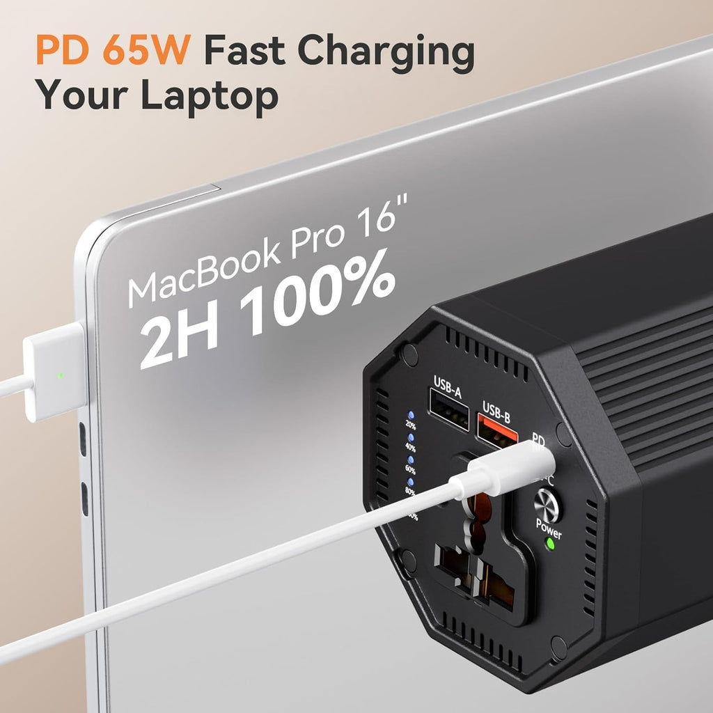 27,000mAh Portable Power Bank | 100W AC Outlet & 65W Fast Charging