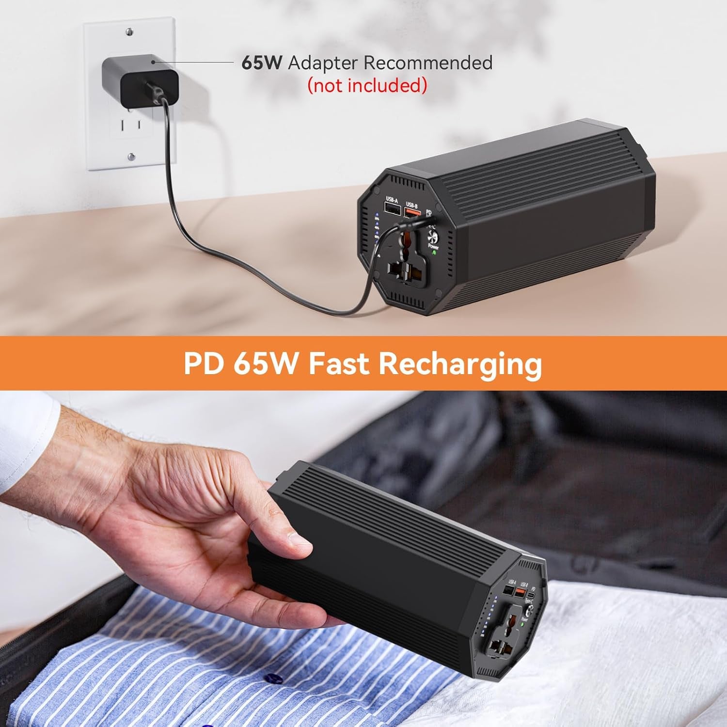 27,000mAh Portable Power Bank | 100W AC Outlet & 65W Fast Charging
