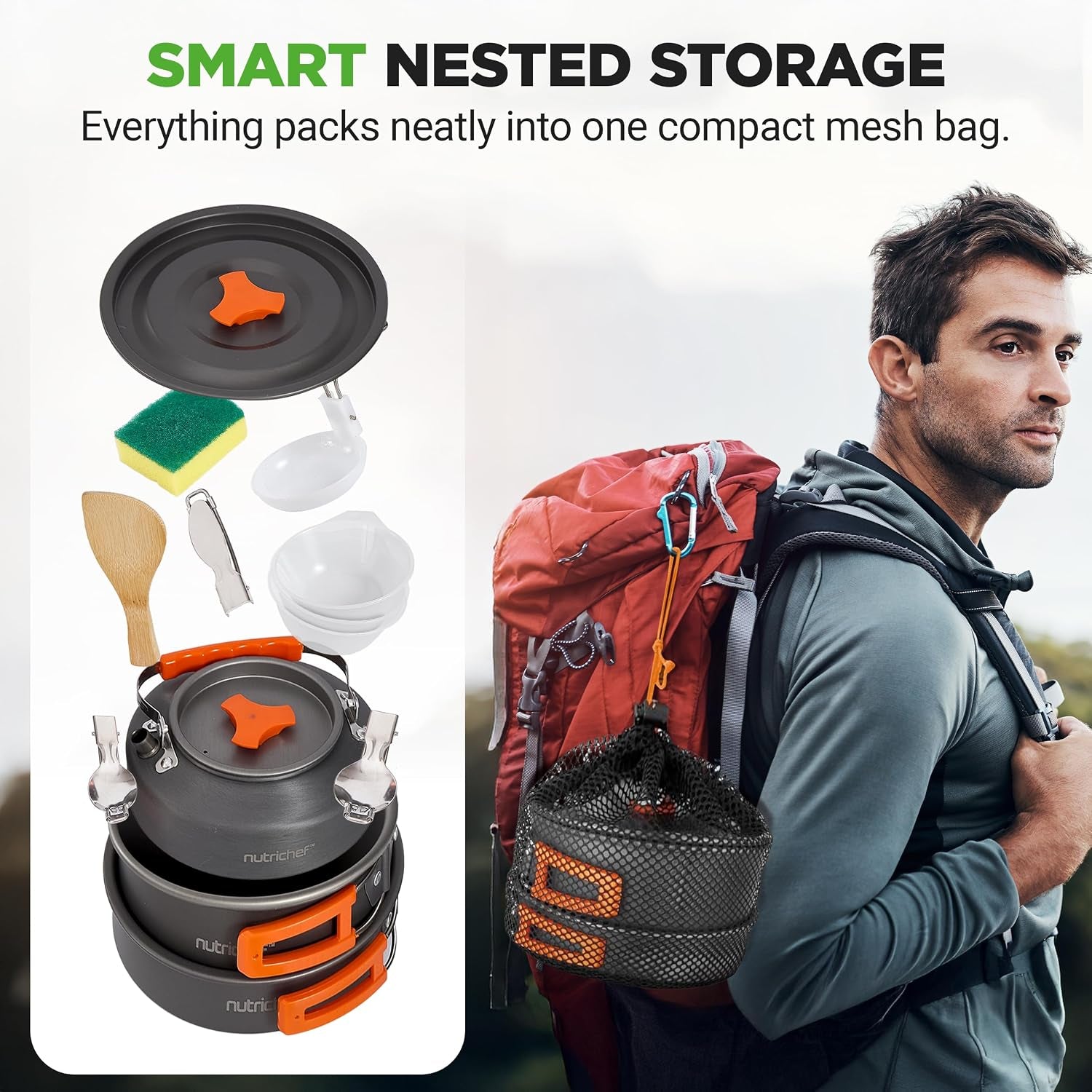 10-in-1 Outdoor Cookware Set | Lightweight & Foldable