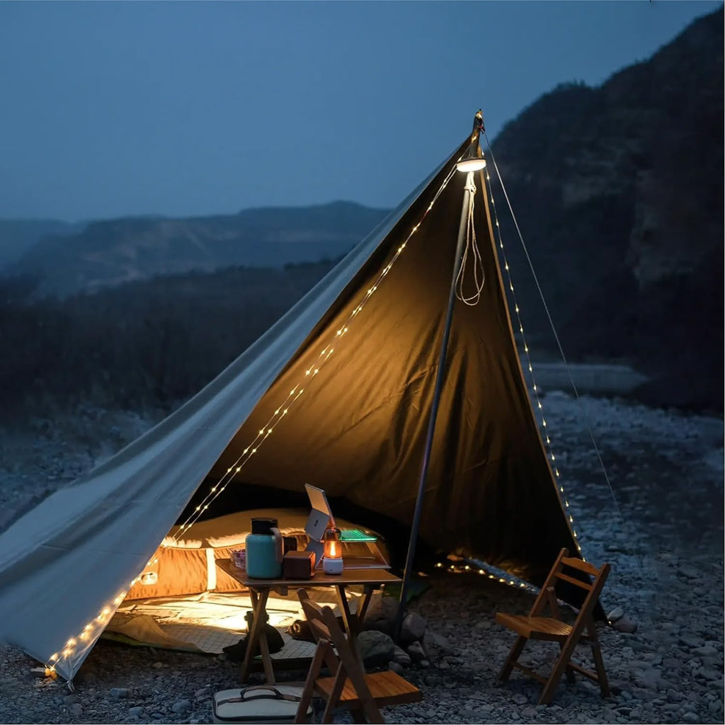 4-in-1 Camping String Lights | 10M RGB, Magnetic & USB Rechargeable