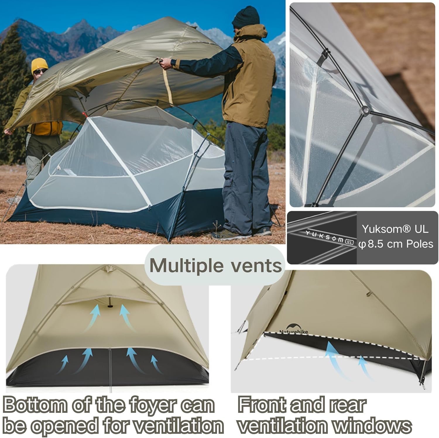 Waterproof 1–2 Person Tent | Ultralight Outdoor Shelter